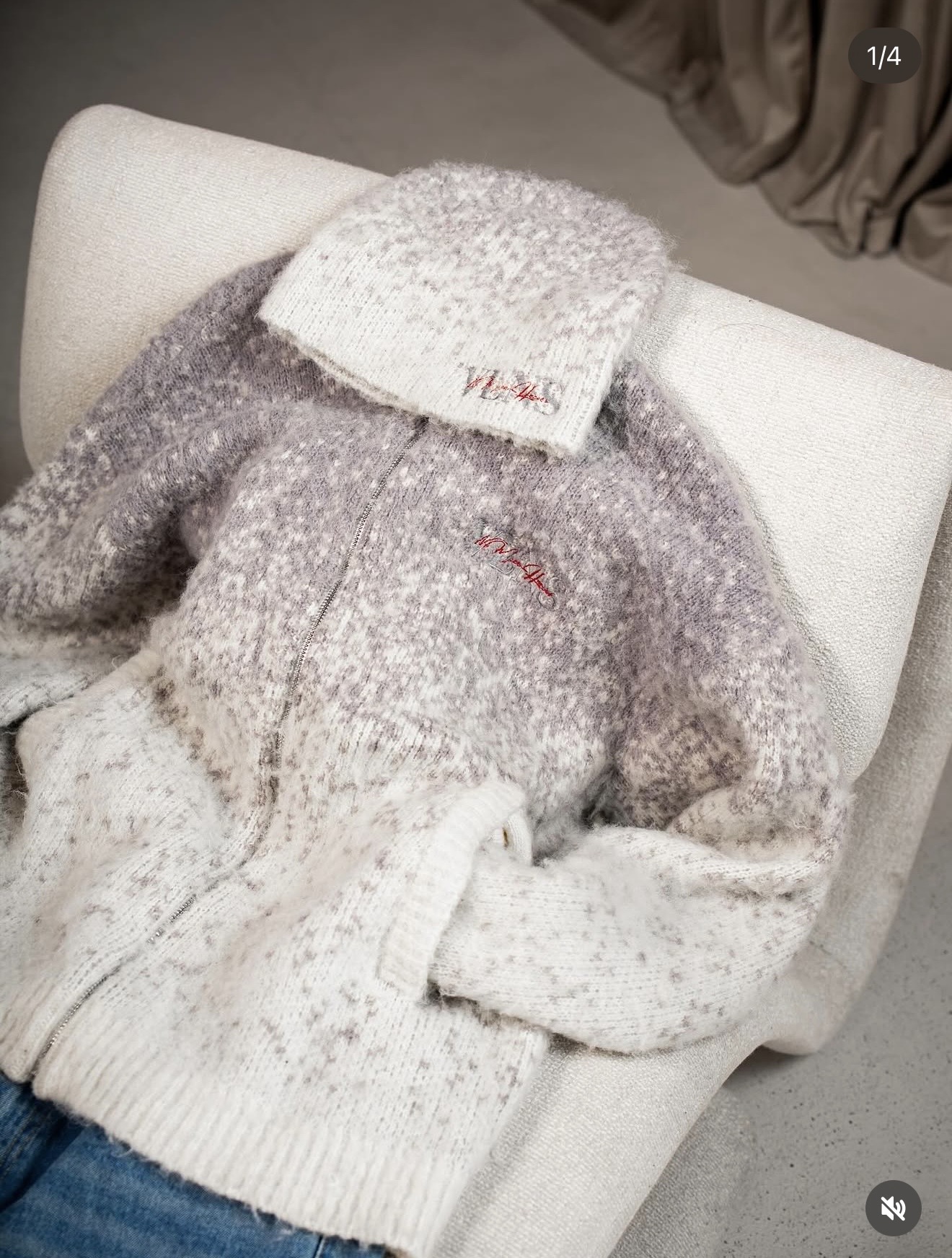 Find Your Identity Cardigan — Grey